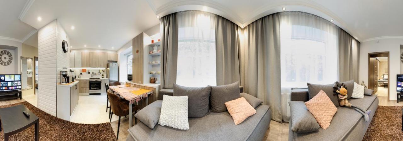 ריגה Parkcosylux Two Bedrooms Apart Free Parking מראה חיצוני תמונה